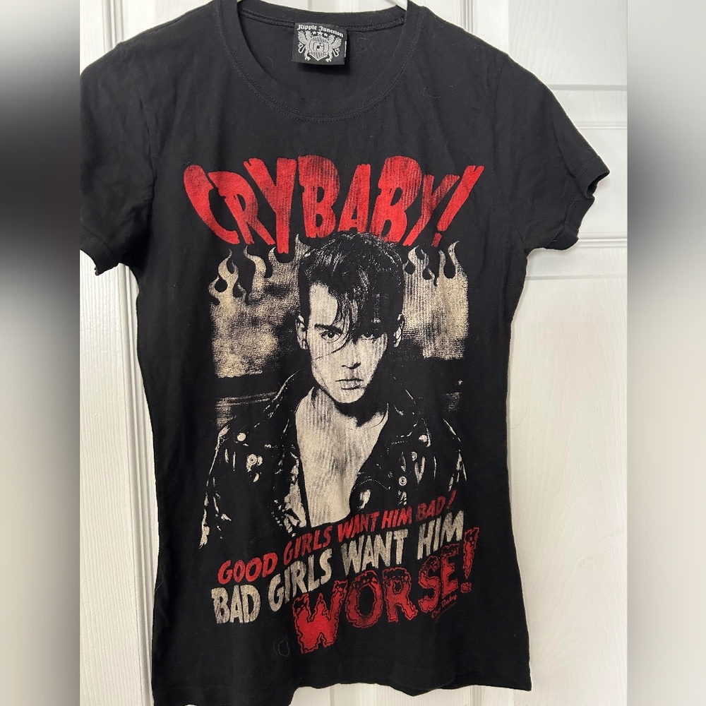 Johnny Depp Cry Baby "Bad Girls Good Girls" vintage t-shirt M